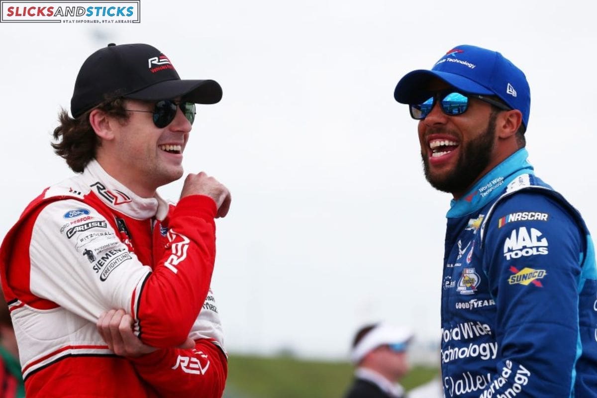 Bubba Wallace and Ryan Blaney (1)