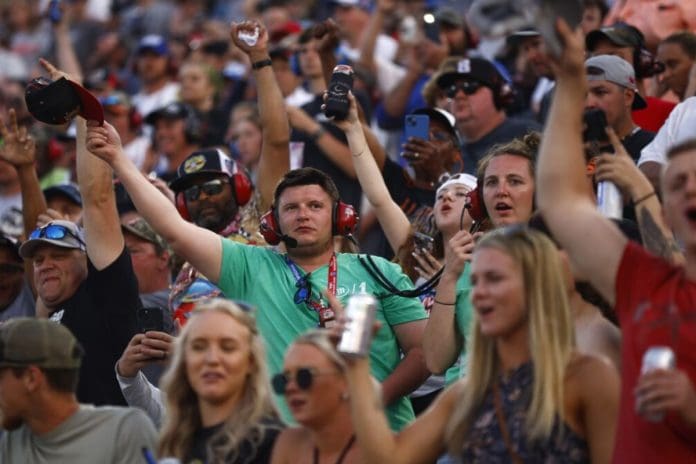 Fans Roar as NASCAR Hits Brakes